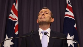 Tony Abbott - oozing arrogance (image from canberratimes.com.au)