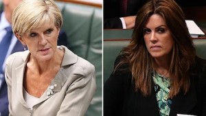 Left: Australian Foreign Minister, Julie Bishop. Right: Tony Abbott’s Chief Of Staff, Peta Credlin.