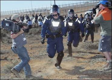 Woomera detention centre riots (image from smh.com.au)