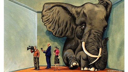 Journalist continue to ignore the elephant in the room (image from themercury.com.au)