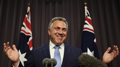 Joe Hockey is happy to see a rate cut (image from afr.com)