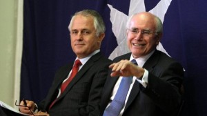 Malcolm Turnbull and John Howard (image from nws.com.au)
