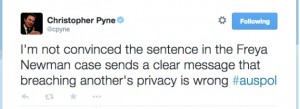 Christopher Pyne's Tweet J