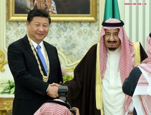 Chinese President Xi Jinping acclaimed by Saudi King Saud