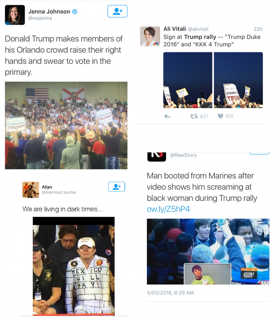 Trump Rally Tweets