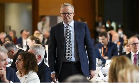 Anthony Albanese at the Job Summit