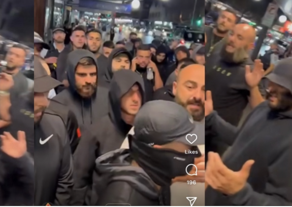 "Christian" thugs intimidate LGBTQI+ people in Newtown, Sydney, during World Pride
