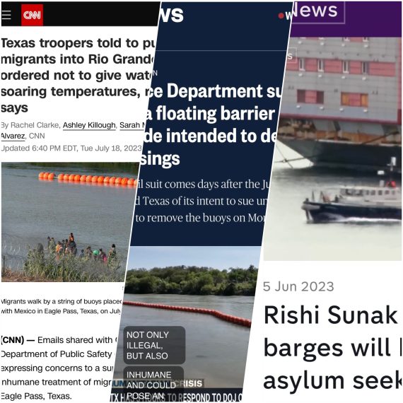 News headlines featuring the cruel asylum seeker policies