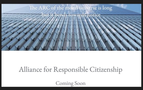 Screenshot of the Alliance for Responsible Citizenship homepage