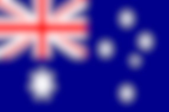 blurred Blue Ensign Australian flag